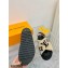 Louis Vuitton Shearling Paseo Flat Comfort Sandals Beige 2021