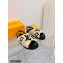 Louis Vuitton Shearling Paseo Flat Comfort Sandals Beige 2021