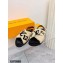 Louis Vuitton Shearling Paseo Flat Comfort Sandals Beige 2021