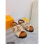 Louis Vuitton Shearling Paseo Flat Comfort Sandals Brown 2021