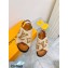 Louis Vuitton Shearling Paseo Flat Comfort Sandals Brown 2021