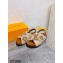Louis Vuitton Shearling Paseo Flat Comfort Sandals Brown 2021