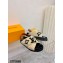 Louis Vuitton Shearling Paseo Flat Comfort Sandals Beige 2021