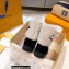 Louis Vuitton Suede Leather and Shearling Snowdrop Flat Ankle Boots Black/White 2021