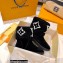 Louis Vuitton Suede Leather and Shearling Snowdrop Flat Ankle Boots Black 2021