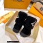 Louis Vuitton Suede Leather and Shearling Snowdrop Flat Ankle Boots Black 2021