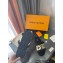 Louis Vuitton Shearling and Raffia Lock It Flat Mules Black 2021