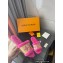 Louis Vuitton Shearling and Raffia Lock It Flat Mules Dark Pink 2021