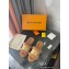 Louis Vuitton Shearling and Raffia Lock It Flat Mules Brown 2021
