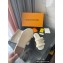 Louis Vuitton Shearling and Raffia Lock It Flat Mules White 2021