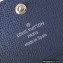 Louis Vuitton Enveloppe Carte de visite Card Holder Taiga Leather Ocean Blue