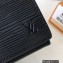 Louis Vuitton Enveloppe Carte de visite Card Holder Epi Leather Black M62292