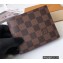 Louis Vuitton Amerigo Wallet Damier Ebene Canvas