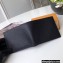 Louis Vuitton Amerigo Wallet Taiga Leather Black M62045