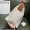 Loewe Medium Cubi Bag in Anagram Jacquard and Calfskin 2021