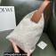 Loewe Medium Cubi Bag in Anagram Jacquard and Calfskin 2021