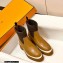 Hermes Heel Ankle Boots Brown Handmade