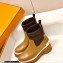 Hermes Heel Ankle Boots Brown Handmade