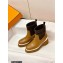 Hermes Heel Ankle Boots Brown Handmade