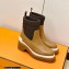 Hermes Heel Ankle Boots Brown Handmade