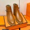 Hermes Veo Ankle Boots Brown Handmade