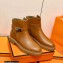 Hermes Veo Ankle Boots Brown Handmade