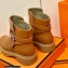 Hermes Veo Ankle Boots Brown Handmade