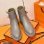 Hermes Veo Ankle Boots Gray Handmade