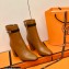 Hermes Saint Germain Ankle Boots Brown/Black Handmade