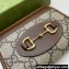 Gucci Horsebit 1955 Card Case 658549 GG Supreme Canvas Coffee 2021