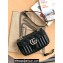 Gucci Aria Collection GG Marmont Mini Shoulder Bag 446744 Black 2021