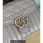 Gucci Aria Collection GG Marmont Mini Top Handle Bag 583571 Grey 2021