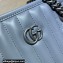 Gucci Aria Collection GG Marmont Small Tote Bag 681483 Gray 2021