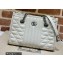 Gucci Aria Collection GG Marmont Small Tote Bag 681483 White 2021