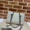 Gucci Aria Collection GG Marmont Small Tote Bag 681483 White 2021