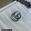 Gucci Aria Collection GG Marmont Small Tote Bag 681483 White 2021