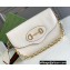 Gucci Horsebit 1955 Small Bag 677286 Leather White 2021
