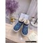 UGG x Louis Vuitton Shearling Lining Ankle Boots Blue 2021