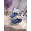 UGG x Louis Vuitton Shearling Lining Ankle Boots Blue 2021