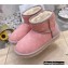 UGG x Louis Vuitton Shearling Lining Ankle Boots Pink 2021