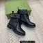 Gucci Ankle Boots Black with Double G 670397 2021