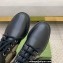 Gucci Ankle Boots Black/Beige with Double G 678984 2021