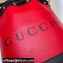 Gucci 100 Mini Bucket Bag 676682 Red Leather 2021