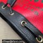 Gucci 100 Mini Bucket Bag 676682 Red Leather 2021