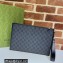 Gucci Pouch Clutch bag with Interlocking G 672953 Black 2021