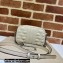 Gucci Aria Collection GG Marmont Mini Shoulder Bag ‎634936 White 2021