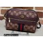 Gucci Ophidia GG Mini Bag with Web 517350 GG Canvas Burgundy 2021