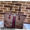 Gucci Ophidia GG Medium Tote Bag 631685 GG Canvas Burgundy 2021