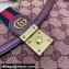 Gucci Ophidia Small Top Handle Bag with Web 651055 GG Canvas Burgundy 2021