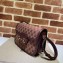 Gucci Horsebit 1955 Small Shoulder Bag 602204 GG Supreme Canvas Burgundy 2021